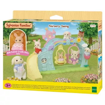 EPOCH Sylvanian Families Adventure Kindergarten sūpynės su figūrėle