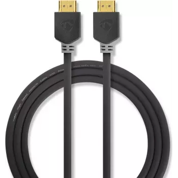 Nedis didelės spartos HDMI laidas su Ethernet - 4K@60Hz, ARC, 18 Gbps, 1,00 m, antracito