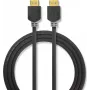 Nedis didelės spartos HDMI laidas su Ethernet - 4K@60Hz, ARC, 18 Gbps, 1,00 m, antracito