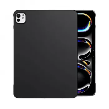MRDISC galinis dangtelis, skirtas Apple iPad Pro M4, juodas TPU - plonas smūgius sugeriantis dėklas su pakeltais kraštais, atsparus įbrėžimams matinis paviršius, tikslūs išpjovos (MG-BCIPTABPROM4SW)