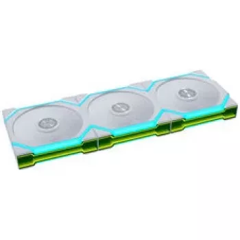 Lian Li UNI FAN SL FLEX Wireless PWM ARGB Reverse Blade 120mm ventiliatorius 3 vnt. komplektas su valdikliu - balta