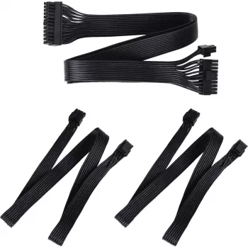 SilverStone Technology SST-PP05-MBEPS EPS 8 kontaktų prailginimo laidas - mėlynas/juodas, 300 mm