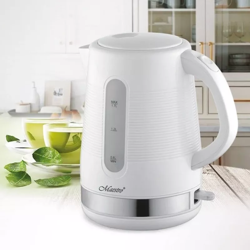 Maestro MR-035-WHITE elektrinis virdulys 1,7 l 2200 W baltas plastikinis