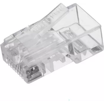 UNITEK RJ45 modulinis kištukas (8P8C) Cat.6, 100 vnt., permatomas