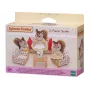 EPOCH Sylvanian Families trijų dalių sėdėjimo grupė - svetainės baldų rinkinys su sofa, foteliais, staliuku ir pagalvėlėmis