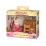 Sylvanian Families Chocolate Rabbit Sister rašomasis stalas su kėde