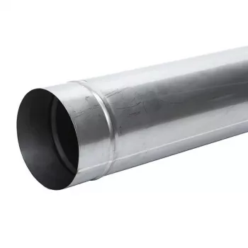 Dūmtraukio įdėklas vamzdis skersmuo 160 mm, 1 m, juodas plienas, vienasienis, aukštatemperatūris