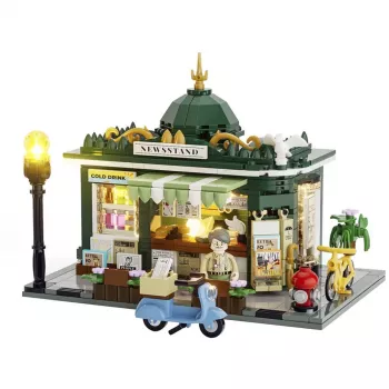 LUMIBRICKS F9023 Laisvai pastatomas plieninis žurnalų stovas, juodos spalvos milteliniu dažymu, vieno skyriaus