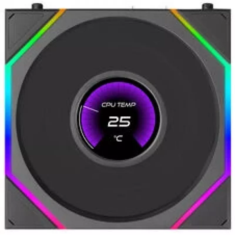 Lian Li UNI FAN TL120 LCD FLEX Wireless ARGB 120mm ventiliatorius - juodas