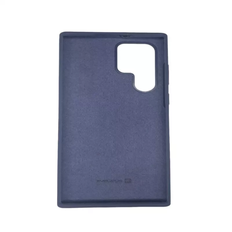 Evelatus Samsung Galaxy S22 Ultra Premium minkšto prisilietimo silikoninis dėklas tamsiai mėlynas