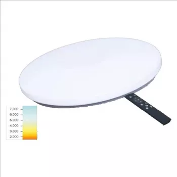 TOPE LED SOPOT 2x36W apvalus lubinis šviestuvas, 500 mm, 72W, 4000K neutrali balta, 7000 lm, baltas