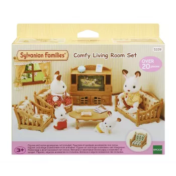 EPOCH Sylvanian Families Landhaus Wohnzimmer - kaimiško stiliaus svetainės baldų žaidimų rinkinys