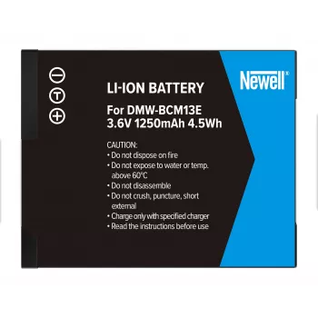 Newell atsarginė baterija, skirta Panasonic DMW-BCM13E (Li-ion, 3.6V, 1250mAh, 4.5Wh)