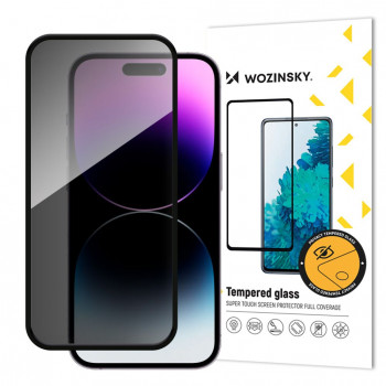 Wozinsky Privacy Glass Grūdinto stiklo ekrano apsauga su apsaugos nuo šnipinėjimo filtru, skirta iPhone 16 Pro Max