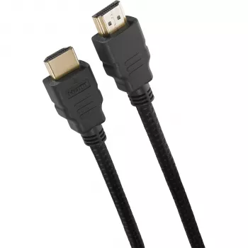 One For All Premium High Speed HDMI laidas su Ethernet 1,5 m - sertifikuotas 4K 60Hz HDR, 18Gbps, auksu padengtas, juodas