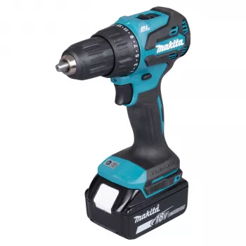 Makita DHP490TJX9 18V bešepetėlis kombinuotas plaktukinis gręžtuvas su 2x 5.0Ah akumuliatoriais, įkrovikliu ir MAKPAC dėklu