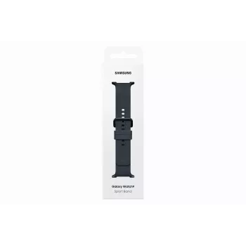 Samsung Sport Band M/L, skirtas Galaxy Watch 9, Watch 8, Watch 7, Watch 6, Watch 5, Watch 4 - juoda fluoroelastomerinė