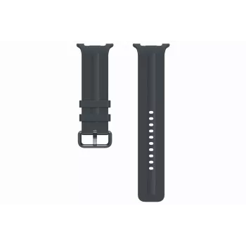 Samsung Sport Band M/L, skirtas Galaxy Watch 9, Watch 8, Watch 7, Watch 6, Watch 5, Watch 4 - juoda fluoroelastomerinė