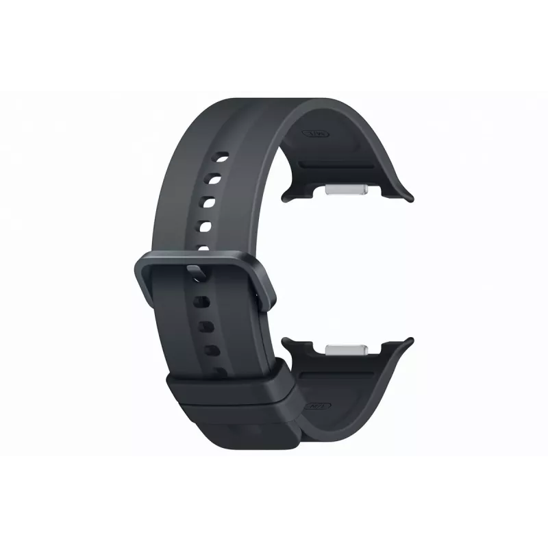 Samsung Sport Band M/L, skirtas Galaxy Watch 9, Watch 8, Watch 7, Watch 6, Watch 5, Watch 4 - juoda fluoroelastomerinė