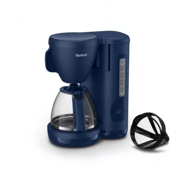 TEFAL CM2M1410 Morning lašelinio kavos aparatas juodos ir nerūdijančio plieno spalvos, 1000W, 1.25L, 10-15 puodelių