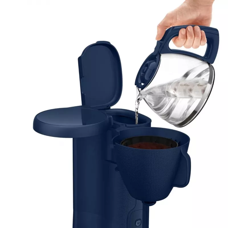 TEFAL CM2M1410 Morning lašelinio kavos aparatas juodos ir nerūdijančio plieno spalvos, 1000W, 1.25L, 10-15 puodelių