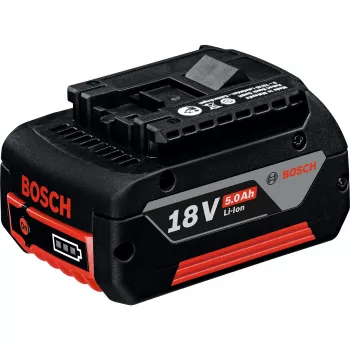 Bosch Professional 18V 5.0Ah Li-Ion įstatomas akumuliatorius (juodas/raudonas)