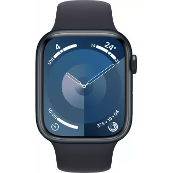 Apple Watch 9 GPS + Cellular 45mm, Pusiaunaktis, Sport Band M/L (MRMD3ET/A)
