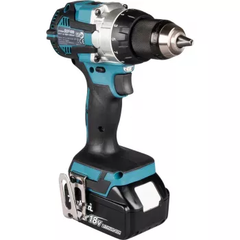 Makita DLX2592JX1 18V LXT bešepetėlis 2 dalių kombinuotas rinkinys su kombinuotu gręžtuvu, smūginiu suktuvu, 2x 5.0Ah baterijomis, greito įkrovimo įkrovikliu ir Makpac dėklu