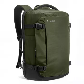 TECH-PROTECT DEFENDER S70 Ryanair & Wizz Air kelioninė kuprinė nešiojamam kompiuteriui, 24L 40x30x20, karinė žalia