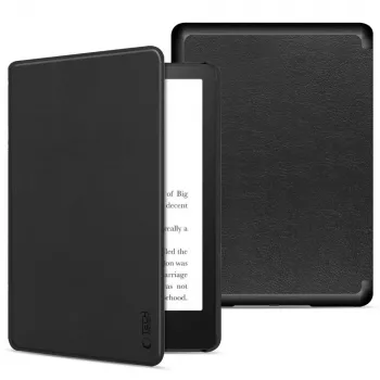 Tech-Protect SmartCase Folio dėklas, skirtas Kindle Paperwhite 11-os kartos / Signature Edition - juodos spalvos