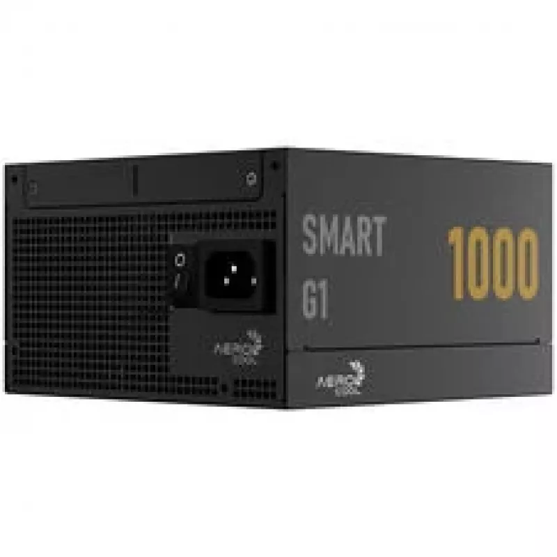 Aerocool Smart G1 80 PLUS Gold maitinimo blokas, PCIe 5.1, ATX 3.1 - 1000 W, juodas