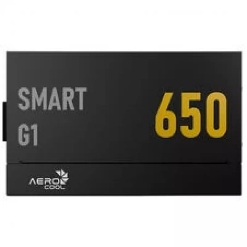 AeroCool Smart G1 80 PLUS Gold maitinimo blokas, PCIe 5.1, ATX 3.1 - 650 W, juodos spalvos