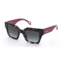 ZADIG & VOLTAIRE moteriški SZV457-5001GT kvadratiniai acetatiniai akiniai nuo saulės su pilkais gradientiniais lęšiais, 50/23/140 mm, UV400 apsauga