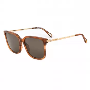 ZADIG & VOLTAIRE SZV308-5507LC Moteriški Havana akiniai nuo saulės su rudais gradientiniais lęšiais, 55/18/140 mm