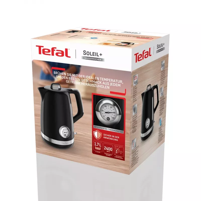 Tefal Soleil KO3558E0 elektrinis virdulys 1,7L 2400W juodas
