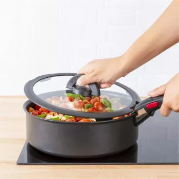 TEFAL Ingenio 16 cm grūdinto stiklo dangtis su sulankstoma rankena L9846153
