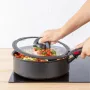 TEFAL Ingenio 16 cm grūdinto stiklo dangtis su sulankstoma rankena L9846153