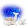 Cloud B Tranquil Whale miego pagalbinis rinkinys su projektoriumi ir barškutuku - balta