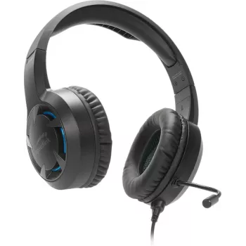 SPEEDLINK SL-450305-BK laidinis ausinis žaidimų ausinių rinkinys su triukšmą slopinančiu mikrofonu, USB-A, 30 mm tvarkyklės, 1,8 m laidas, juoda