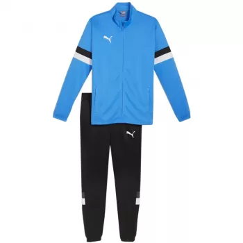 PUMA vyriškas Team Rise treniruočių kostiumas mėlynas ir juodas (M dydis)