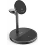 Hama 3-in-1 Qi2 belaidė įkrovimo stotelė, 15W, juoda