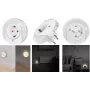 LogiLink LED naktinės šviesos lizdas su prieblandos jutikliu ir 1x CEE 7/3 (LED012)