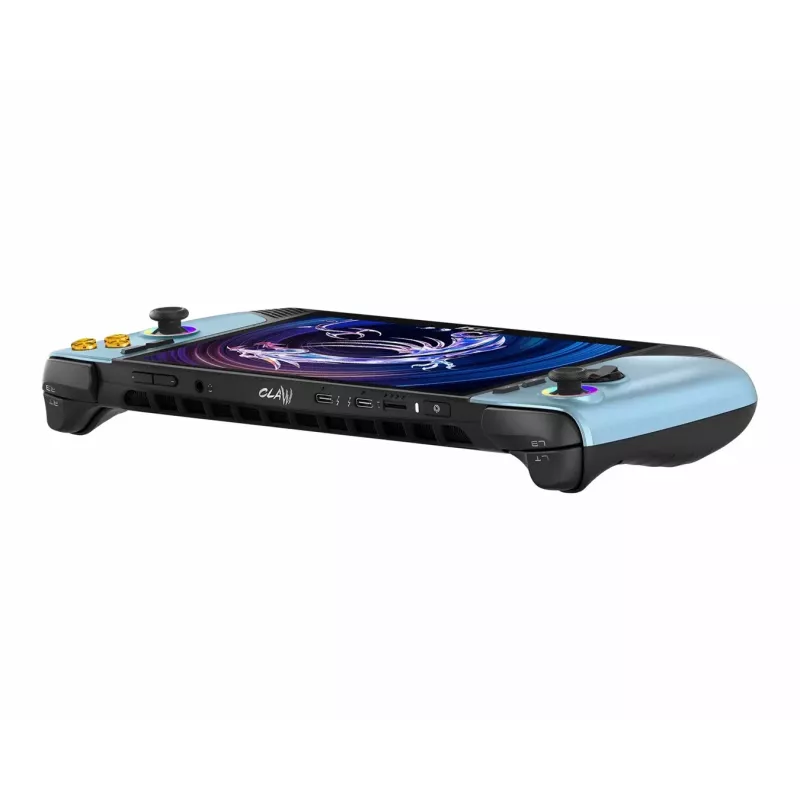 MSI Claw 8 AI+ A2VM Glacier Blue Edition-254PL Delninės konsolės žaidimų kompiuteris - Intel Core Ultra 7 258V, 32GB LPDDR5x, 1TB SSD, 8 colių FHD 120Hz liečiamasis ekranas, Intel Arc Graphics, Windows 11 Home