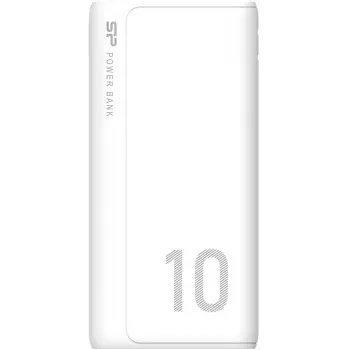 Silicon Power GP15 10000 mAh išorinė baterija, balta (SP10KMAPBKGP150W)