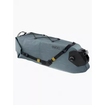 EVOC Seat Pack Boa WP 16 Steel - vandeniui atsparus dviračio balnelio krepšys bikepacking, 16L