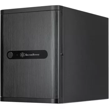 SilverStone Technology SST-CS240 juodos spalvos Mini-ITX NAS korpusas su 4 karštai keičiamais lizdais