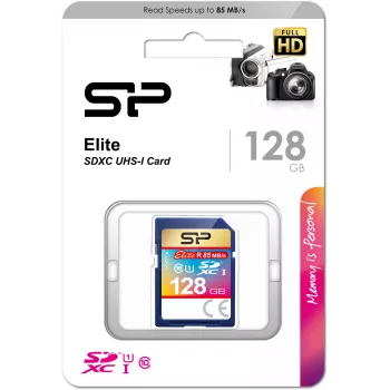 Silicon Power 128GB SDXC UHS-I U1 V10 atminties kortelė