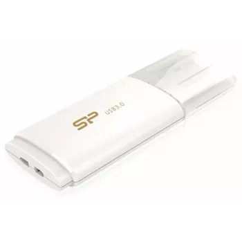 Silicon Power Blaze B06 32GB USB 3.2 Gen 1 Flash Drive, ištraukiamas, baltas