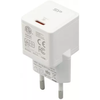 Įkroviklis Silicon Power Boost Charger QM12 20W USB-C PD, baltas (SP20WASYQM121PCW)