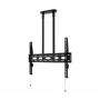 B-TECH AV BT8448-150/BB itin didelės universalios plokščiaekranės lubų tvirtinimo detalės su 1,5 m Ø50 mm strypu, VESA iki 1100x700, 130 kg, juodos spalvos